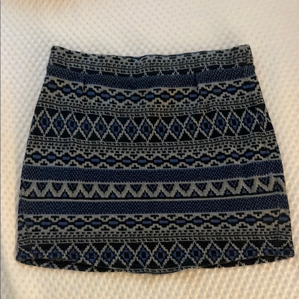Urban Outfitters Sparkle and Fade Pattern Mini Skirt